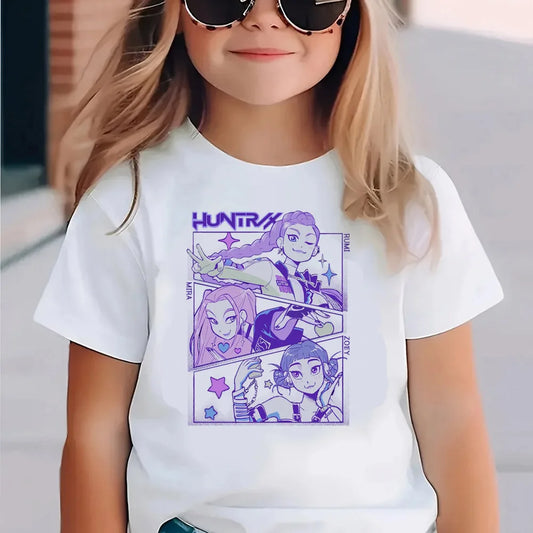 T-shirt Enfant Kpop Demon Hunters - Style Harajuku