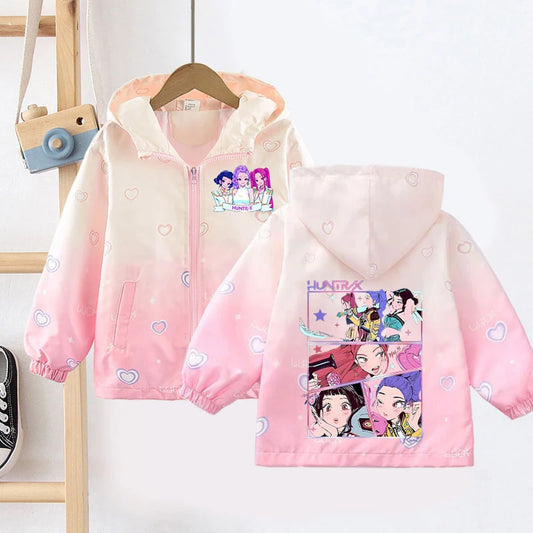 Coupe-vent enfant K-pop – veste imperméable fille