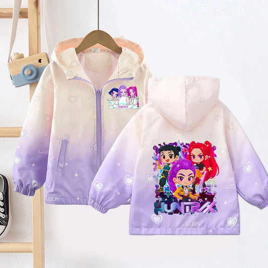 Coupe-vent enfant K-pop – veste imperméable pour fille
